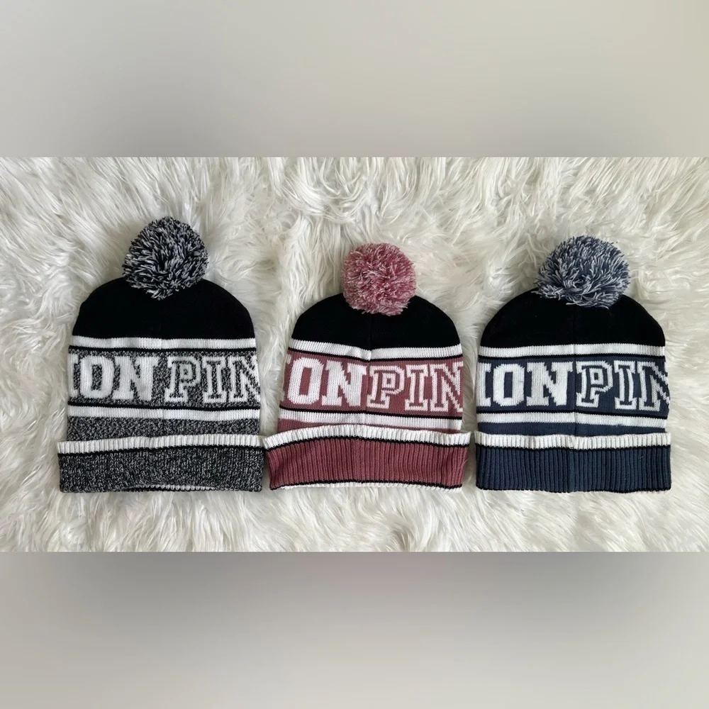 PINK Nation Pom Pom Beanie